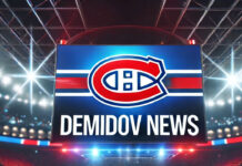 Montreal Canadiens logo with the words Demidov news below the logo