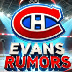 NHL Trade Rumors: Jake Evans Drawing Interest as Habs Eye Future Montreal Canadiens logo with the words Evans rumors below the logo
