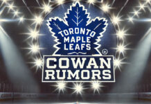 Toronto Maple Leafs logo with the words Cowan rumors below the logo