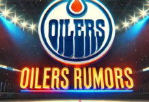 Edmonton Oilers logo with the words Oilers rumors below the logo