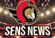 Ottawa Senators logo with the words Senators news below the logo