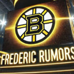 Boston Bruins logo with the words Frederic rumors below the logo