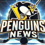 Pittsburgh Penguins logo with the words Penguins news below the logo. Tristan Jarry has been waived!