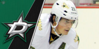 Loui Eriksson skates off the ice after his final NHL game.