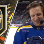 Brayden Schenn in a St. Louis Blues jersey