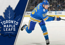 Colton Parayko skating with the St. Louis Blues