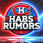 Montreal Canadiens logo with the words Habs rumors below the logo