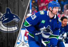 Marcus Pettersson in a Canucks jersey