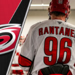 Carolina Hurricanes Rumors: Will Mikko Rantanen Stay or Go? Mikko Rantanen in Carolina Hurricanes uniform during a game