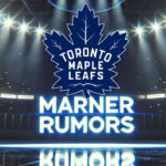 Toronto Maple Leafs logo with the words Marner rumors below the logo