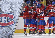 Montreal Canadiens celebrating a goal