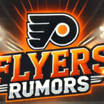 Philadelphia Flyers logo with the words Flyers rumors below the logo