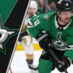 Sam Steel Signs Extension: Stars Lock Down Key Forward! Sam Steel skating with the puck for the Dallas Stars