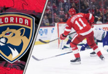 Vladimir Tarasenko in a Detroit Red Wings jersey