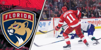 Vladimir Tarasenko in a Detroit Red Wings jersey