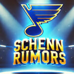 St. Louis Blues logo with the words Schenn rumors below the logo