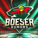 Minnesota Wild logo with the words Boeser rumors below the logo