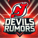 New Jersey Devils’ Deadline Dud: Did Fitz Fumble the Future? New Jersey Devils logo with a question mark, symbolizing the team's questionable trade deadline decisions.