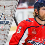Jakob Chychrun, Washington Capitals defenseman, celebrating his new 8-year contract extension.