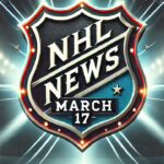 NHL logo with the words NHL news March 17