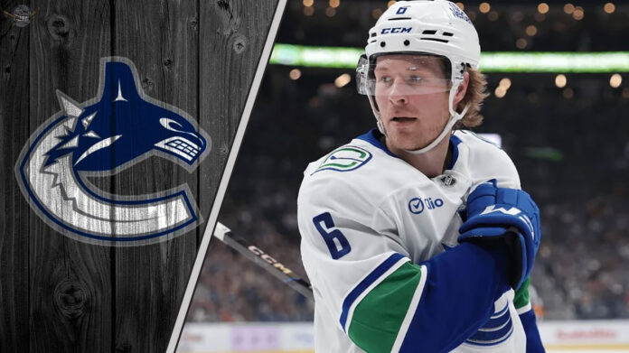 Boeser's Potential Landing Spots: A Bidding War Brewing? Vancouver Canucks winger Brock Boeser looking concerned during a game.