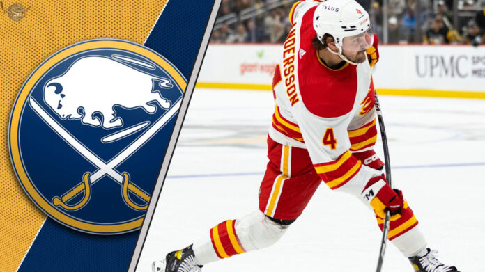 Could the Calgary Flames Trade Rasmus Andersson for Bowen Byram This Offseason? Rasmus Andersson and Bowen Byram NHL trade rumors swirl between Calgary Flames and Buffalo Sabres