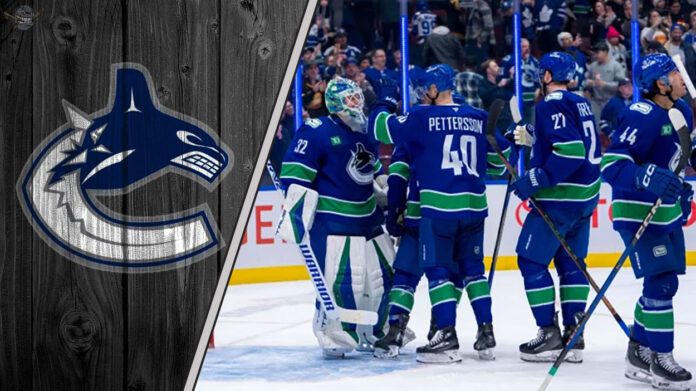 Vancouver Canucks celebrating a goal. Will their be changes this offseason?