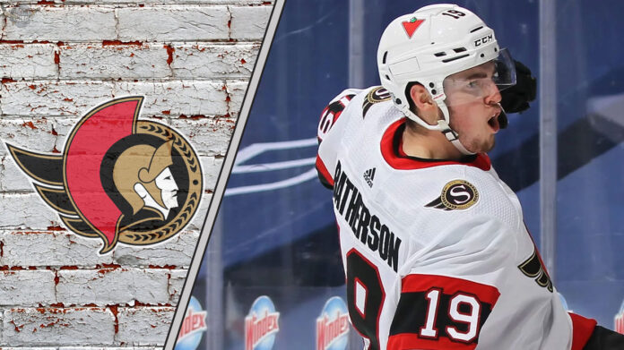 The Logic (or Lack Thereof) Behind a Batherson Trade Ottawa Senators winger Drake Batherson in action, pondering trade rumors.