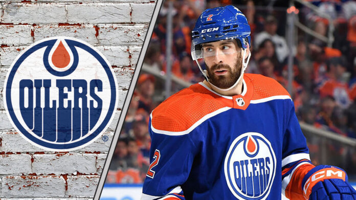 Bouchard’s breakout continues as Oilers face crucial contract decision Evan Bouchard skating in a playoff game
