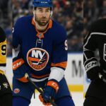 Ivan Provorov in Pittsburgh Penguins, New York Islanders, and LA Kings jersey's as NHL trade rumors swirl