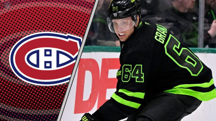 Mikael Granlund in a Dallas Stars uniform, subject of Montreal Canadiens NHL trade rumors for a second-line center role.