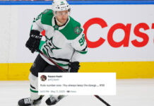 Nazem Kadri reacts to Avalanche trading Mikko Rantanen during 2025 NHL playoffs