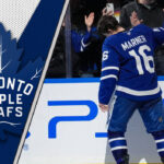 Mitch Marner in a Toronto Maple Leafs jersey, will he re-sign with the Leafs?