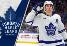 Toronto Maple Leafs winger Mitch Marner in action.