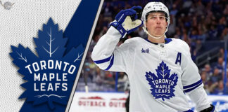 Toronto Maple Leafs winger Mitch Marner in action.