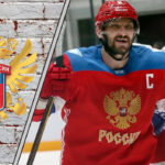 Alex Ovechkin in a Team Russia jersey