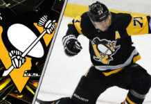 Evgeni Malkin celebrates a goal.