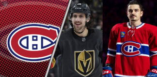 Vegas Golden Knights defenseman Nicolas Hague, a rumored trade target for the Montreal Canadiens