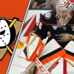 Quack Attack: Is This the Summer John Gibson Finally Flies the Coop? 5 Potential Trade Destinations Anaheim Ducks goalie John Gibson makes a save, looking focused in his net.