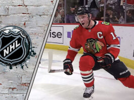 Jonathan Toews in a Blackhawks sweater —latest Jonathan Toews news comeback rumors.