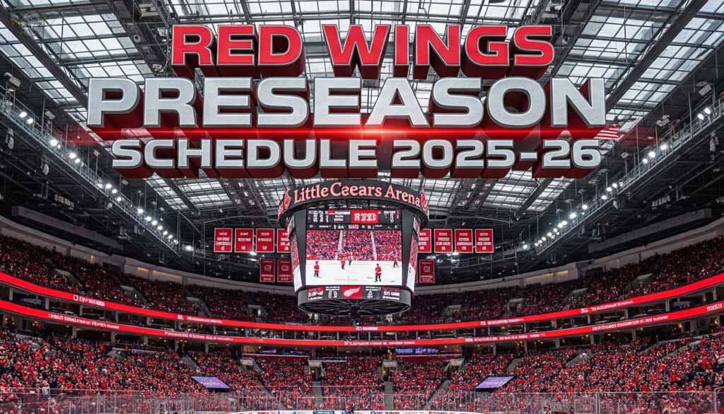 Detroit Red Wings Preseason Schedule 2025-26: The Road to the Playoffs ...