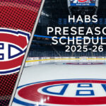Montreal Canadiens Preseason Schedule 2025-26