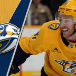 Nashville Predators forward Jonathan Marchessault looks on during a game wondering about the latest NHL trade rumors