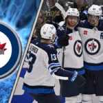 Winnipeg Jets preseason schedule 2025 featuring jets players to the right and the Winnipeg Jets logo to the left
