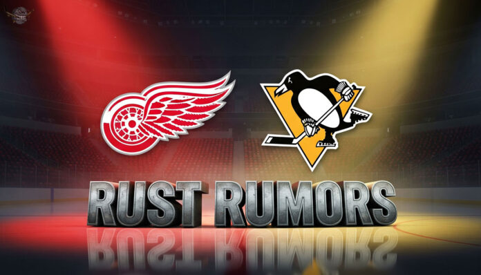 Pittsburgh Penguins forward Bryan Rust is the subject of trade rumors connecting him to the Detroit Red Wings.