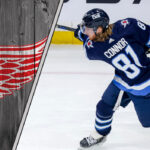 Kyle Connor Rumors: Is a Hometown Return to Detroit on the Horizon? Winnipeg Jets forward Kyle Connor skates during an NHL game, fueling NHL trade rumors about his next contract and a potential move to the Detroit Red Wings.
