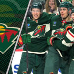 Minnesota Wild Season Preview 2025-26: The Two Big Questions Facing the Wild The Minnesota Wild team celebrating a goal on the ice during a game in the 2025-26 NHL season.