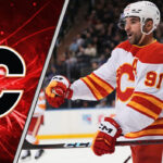 Nazem Kadri Calgary Flames power play action, 2025-26 NHL season fantasy hockey prediction