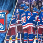 New York Rangers logo glowing to the left of the image, hinting at upcoming free agent news and roster moves.