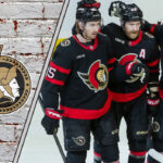 Ottawa Senators celebrating a goal. Will they be a playoff team in 2025-26 NHL season?